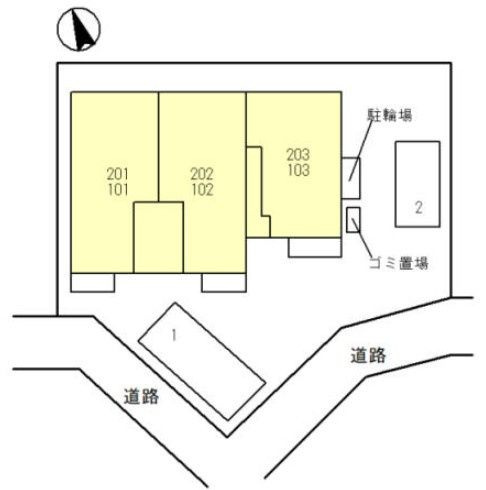 S-Life Gardenの区画図