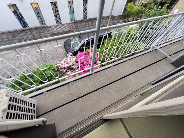 愛雅荘のバルコニー
