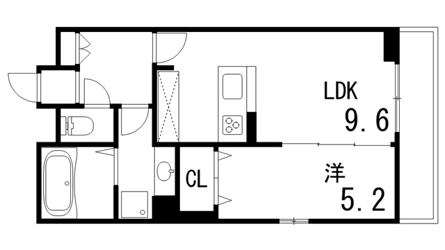 グレイスコート神戸永手町の間取り