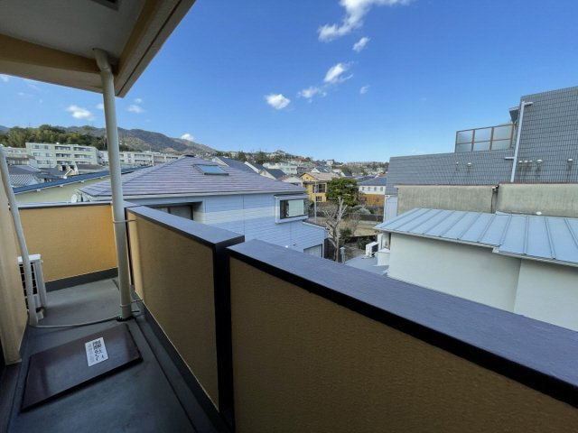 東芦屋マンションのバルコニー