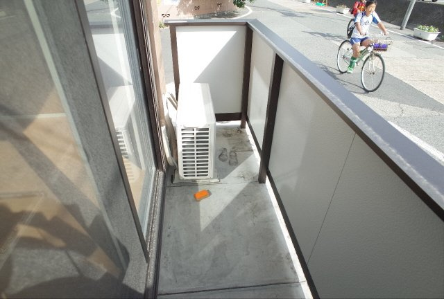 グランデディーオA棟のバルコニー