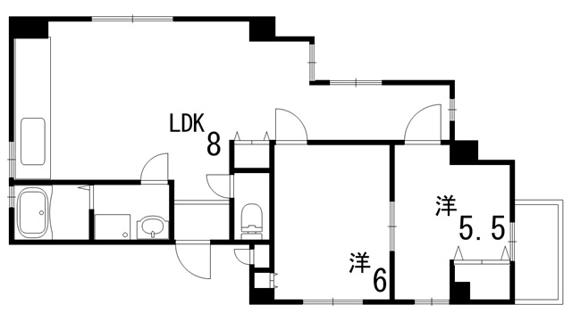 イースト御影の間取り