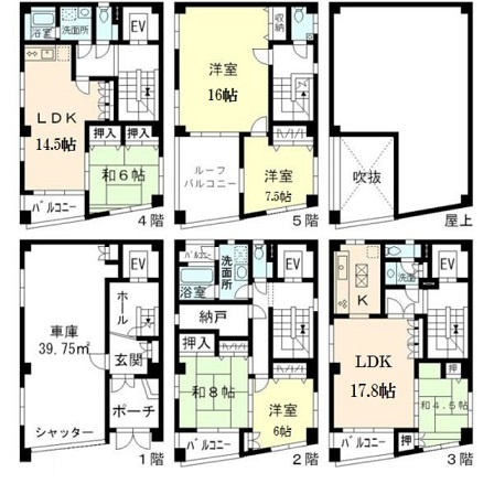 台東区千束３丁目の賃貸マンションの間取り
