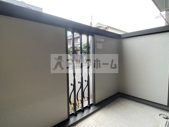 エステート光A棟のバルコニー