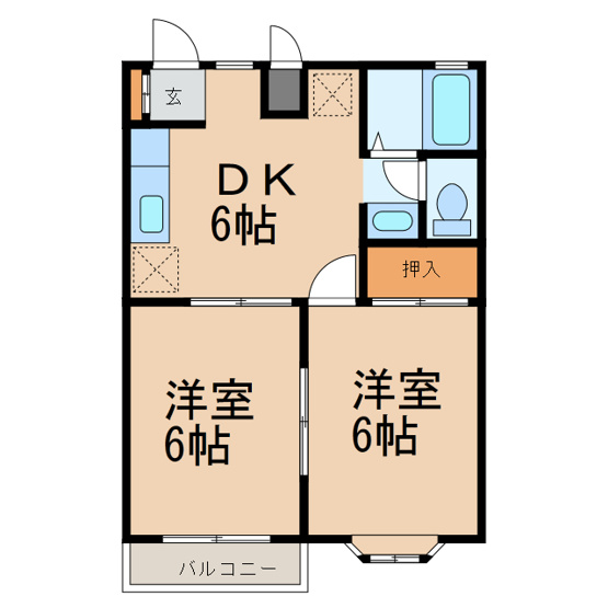 【間取り】 | コーポソレイユ　Ａ