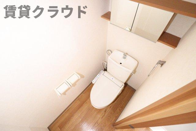 ラ・カーサおゆみⅡのトイレ|シンプルで使いやすいトイレです
