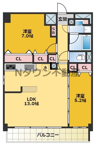 【間取り】 | グランディール名古屋 | 間取りです