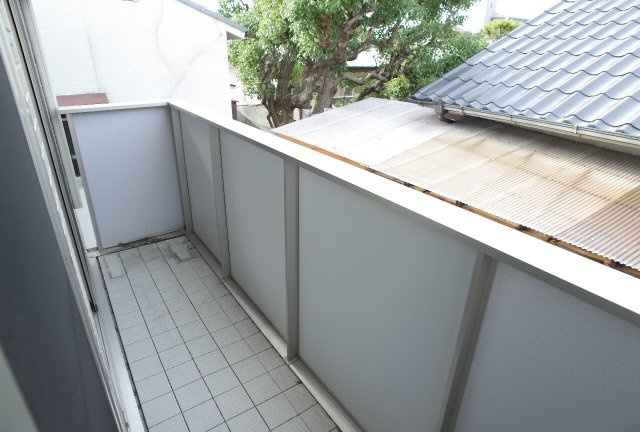 ソレーユコートA棟のバルコニー