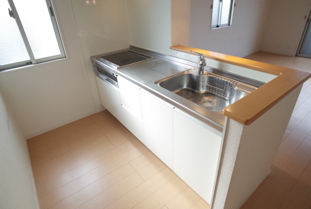 ソレーユコートA棟のキッチン