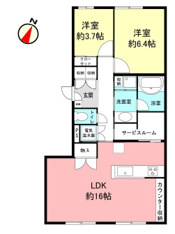 ハイツ芦屋の間取り