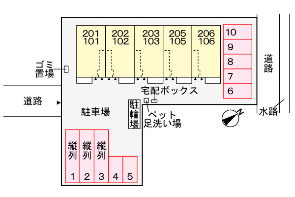 スペランツァⅡの区画図