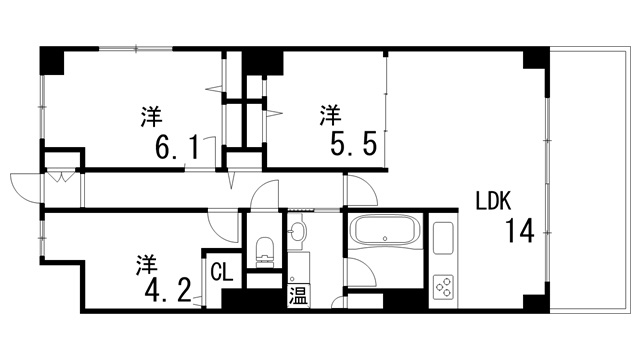 ラフィーネ御影の間取り