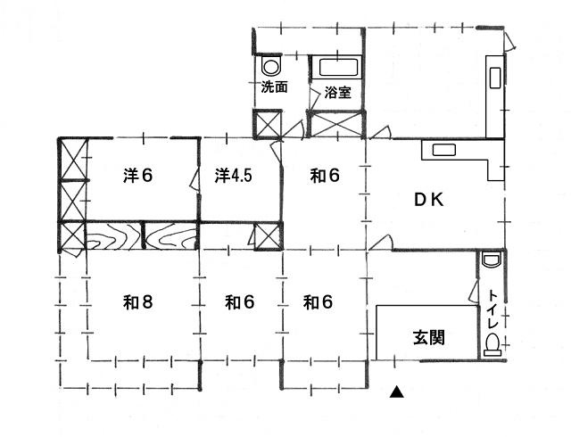 【間取り】 | 掘炬燵、薪ストーブあり。津山市加茂町　清流そばの平屋 | 詳細はお問い合わせください♪