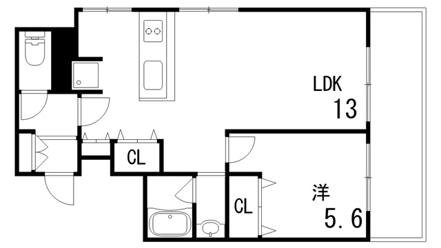 サンヴィラ魚崎の間取り