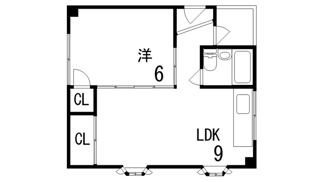 グランディア六甲道駅前の間取り