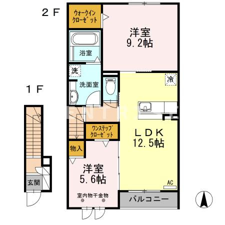 セジュールＥＸの間取り