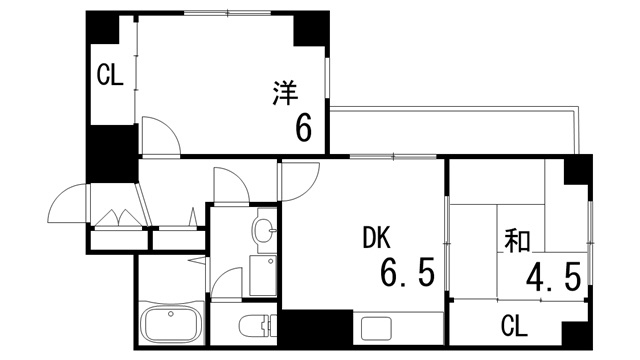 マンション逸の間取り