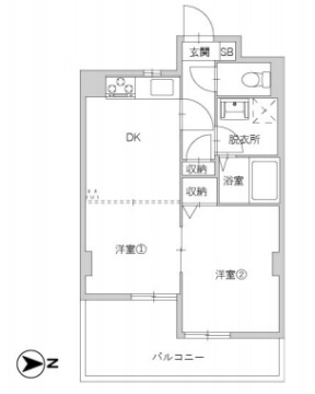 ラムール住吉の間取り