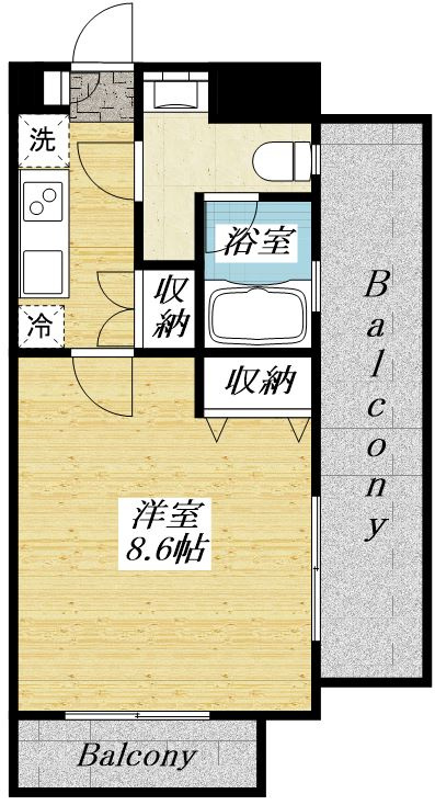 カスティーロ南平の間取り