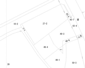 【土地図】 | 岩瀬字羽貫谷地山下27-2・売地