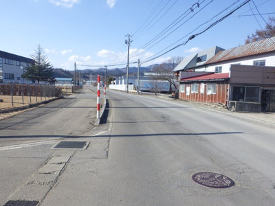 【前面道路含む現地写真】 | 岩瀬字羽貫谷地山下27-2・売地