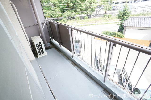 熊本市東区渡鹿８丁目の賃貸マンションのバルコニー