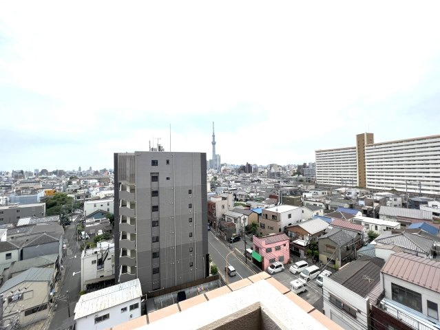 オリンポス八広の展望|9階角部屋からの景色