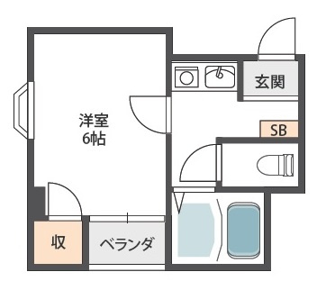 ゴッドフィールド布施の間取り