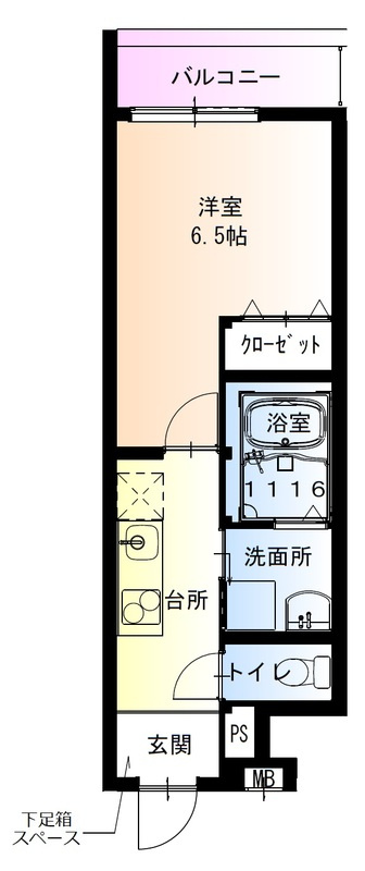 フジパレス緑橋EASTの間取り