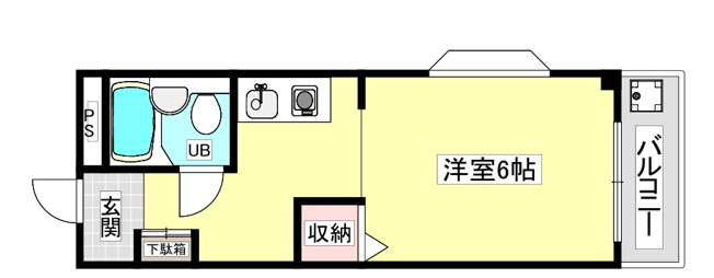 【間取り】 | ＯＮハイツ甲東園