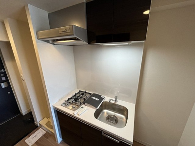 【キッチン】 | プレサンス淡路駅前 | 2口コンロ付きのキッチンです