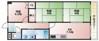 【間取り】 | ロイヤルコーポ西明石