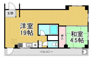 夙川カームマンションの間取り