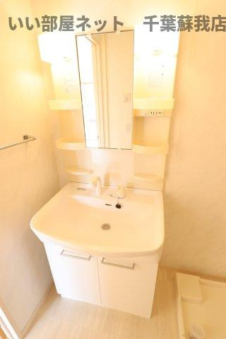 アクアコートの洗面所|朝の準備に活躍する、洗髪洗面化粧台！
