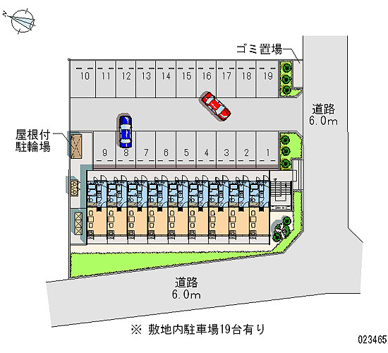 レオパレスLEOWINの区画図