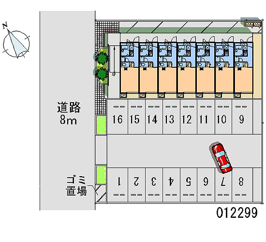 レオパレスシャトルファミリーの区画図