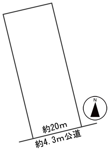 ６０５８５　山県市高木土地の区画図