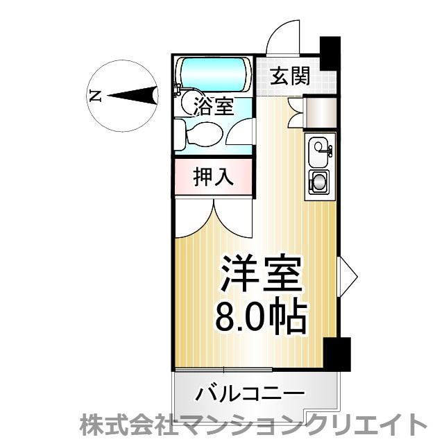 アペックス四ツ井(投資)の間取り|現況と間取図が異なる場合は現況を優先とします。