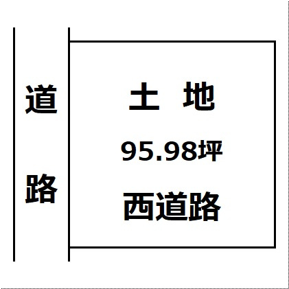 【土地図】 | 【建築条件なし】湯沢市横堀 区画の整った住宅街の95.98坪 住宅用地