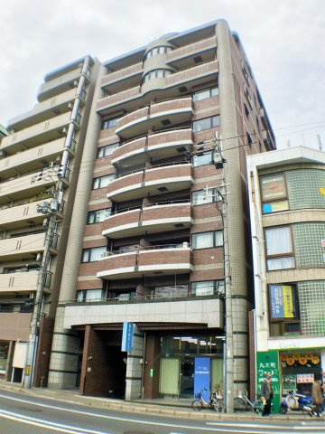 三方角住戸◆駅徒歩９分＆２沿線利用可能◆８階部分につき眺望良好◆メロディーハイム二条城の外観|マンション外観