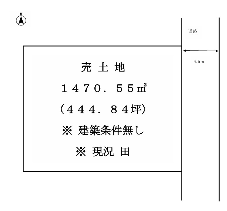 敦賀市和久野売土地の土地図