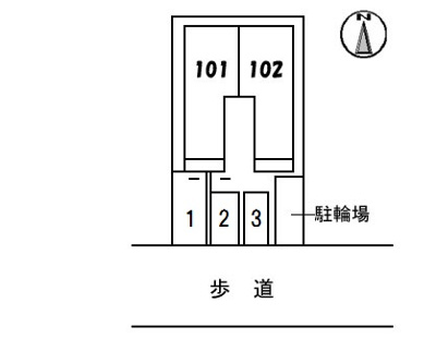 【区画図】 | シャーメゾン上町 | 配置図