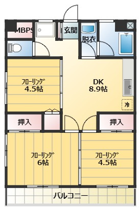 【間取り】 | グリーンヒルズ新津