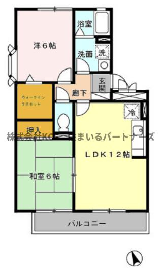 セジュール未来Ⅱ A棟の間取り