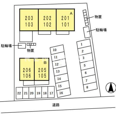 フィオーレ Ａの玄関