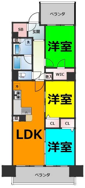 仲介手数料0円！！プレサンス ジェネ 新栄町駅前 葵の間取り