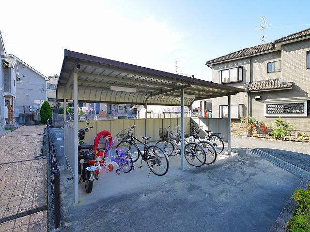 ウッディタウンＢのその他共用部分|自転車はこちらにどうぞ。