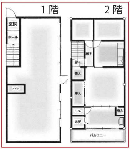 【間取り】 | 大淀中4丁目1棟貸