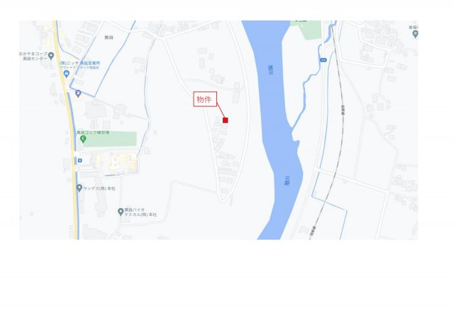 真庭市開田　売土地63坪の地図