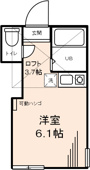 大きなロフトで２面採光